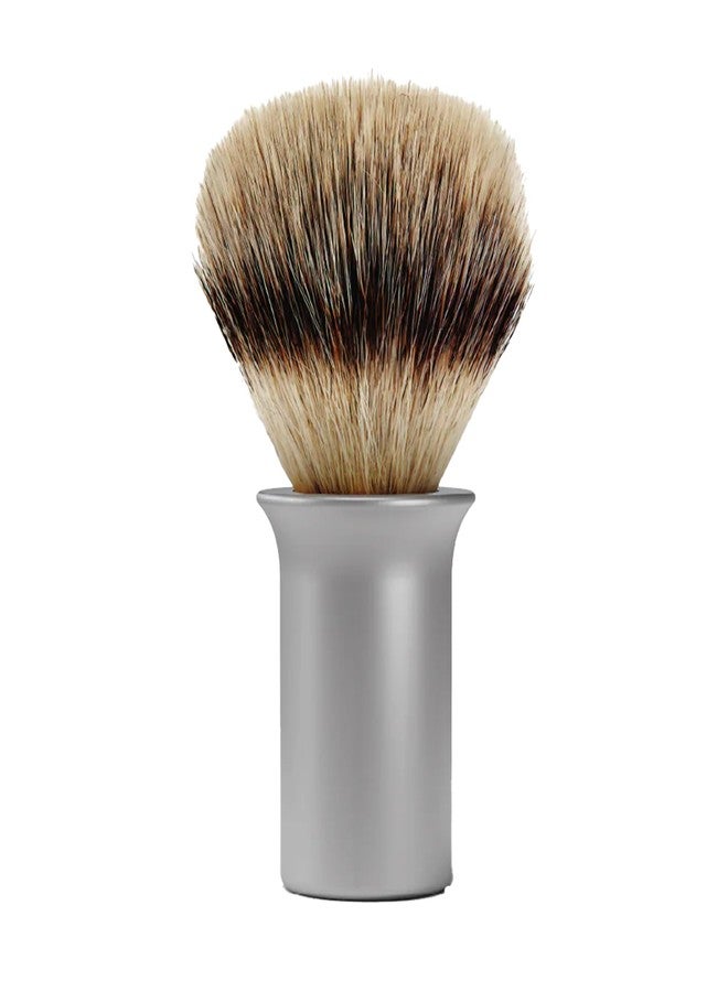 SUPPLY Silvertip Synthetic Shaving Brush for Men – Dense Synthetic Fibers, Thick Lather, Classic Matte - Image 1